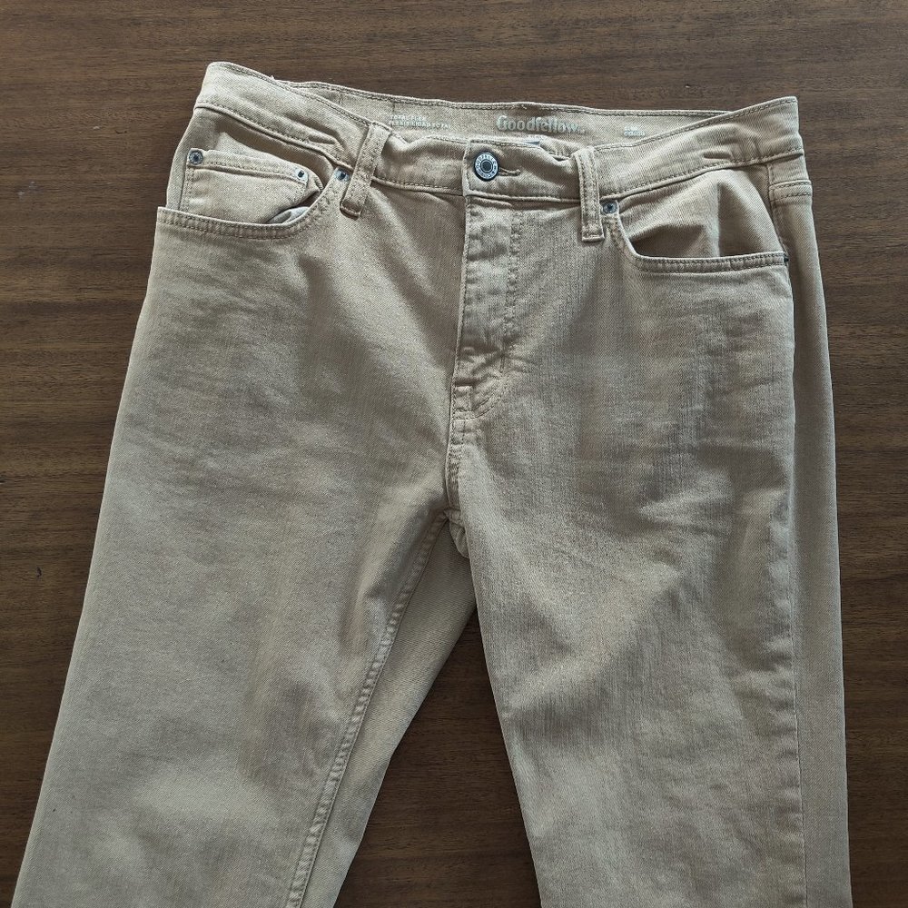 Goodfellow & Co Total Flex Stretch Jeans - Men's 32x32 Beige Tan Khaki Color